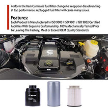 Fuel Filter Water Separator and Oil Filter Set Fits for Dodge Ram 6.7L Cummins Diesel 2013-2018 2500 3500 4500 5500 Replaces# 68197867AA 68157291AA 5083285AA