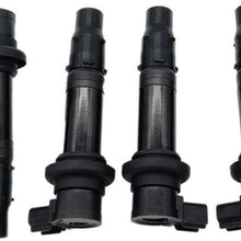 Germban F6T558 Set of 4pcs Ignition Coil Replacement for Yamaha FZ1 FZS1 Vmax 1700 YZF-R1 R6 R6S 5VY-82310-00-00 Black