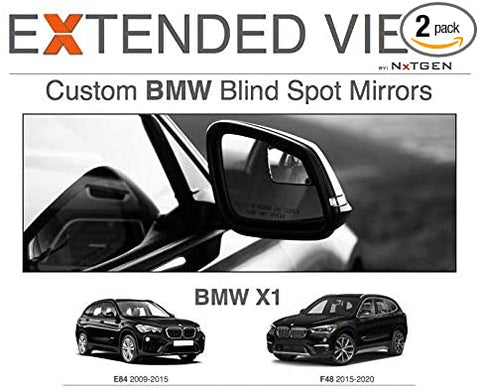 Blind Spot Mirrors- Compatible with BMW X1 F48 models Extended View