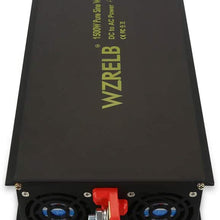 WZRELB Power Inverter 1500W Pure Sine Wave Inverter 24V 120V Dc AC Converter