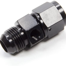 Fragola 495008-BL Black Gauge Adapter Fitting#10 Male/Female