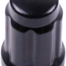 SCITOO 24PCS+2Keys Black Lug Nuts Spline for Drive Close End Socket Key, 12x1.5 Thread, 35mm Tall, Fits for Toyota Tacoma Tundra FJ Cruiser 2015-2016