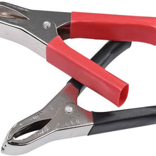 HUIQIAODS Car Crocodile Clip 30A Spring Loaded Auto Vehicle Battery Cable Insulated Alligator Clamp Clips 2PCS