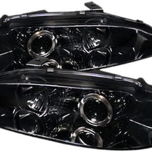 Spyder 5011428 Mitsubishi Eclipse 95-96 Projector Headlights - LED Halo - Black - High H1 (Included) - Low H1 (Included)