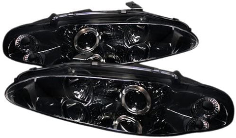 Spyder 5011428 Mitsubishi Eclipse 95-96 Projector Headlights - LED Halo - Black - High H1 (Included) - Low H1 (Included)