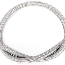 Suuonee Oil Feed Lines Turbo,24in T3/T4 Turbo Oil Feed Line AN4 Port Kit Fit for Toyota/Nissan