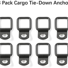 Jecar 8 Hardtop Quick Removal Bolts Thumb Screws & 8 D Ring Tie Down Anchors for Jeep Wrangler YJ JK JKU Sports Sahara Freedom Rubicon X Unlimited X 2 4 door 1995-2019 accessories, Red