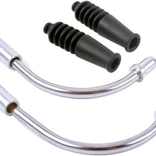 AMOUTOR 16 Pieces Bike Brake Noodles, Brake Cable Guide Tube Bend Pipe and Rubber Boots for Bicycle Riding Set for Mountain Bike Bicycle Accessories