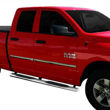 MaxMate WB2D41147 Custom Fit 2009-2018 Ram 1500 Quad Cab (Including 2019-2020 Classic) 4 inch Oval Stainless Steel Side Step Rails Nerf Bars Running Boards