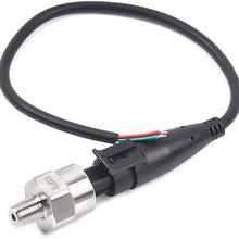 OTUAYAUTO Universal 100PSI Pressure Transducer Sender Solenoid for Oil, Fuel, Air, Water