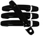 NINTE for 14-20 GMC Sierra/Chevy Silverado / 15-20 Chevy Tahoe/Suburban/GMC Yukon/Denali - ABS Painted Gloss Black Handle Covers W/O Passenger Keyhole