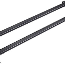 ACUMSTE Aluminum Car Top Luggage Roof Rack Cross Bar, Fits Maximum 39" Gap Between Existing Raised Side Rails with Gap Carrier Adjustable Frame