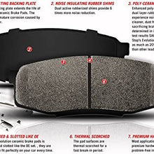 Power Stop 17-1613, Z17 Rear Ceramic Brake Pads with Hardware