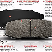 Power Stop 17-1790, Z17 Rear Ceramic Brake Pads with Hardware