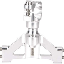 Mallofusa Motorcycle Stabilizer Steering Damper Bracket Mount Holder Kit Compatible for Kawasaki ZX14R ZZR1400 2006 2007 2008 2009 2010 2011 2012 Silver