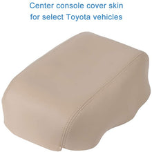 ECCPP Leather Armrest Center Console Lid Cover for 2007-2011 for TOYOTA Camry Center Console Lid Armrest Cover Beige