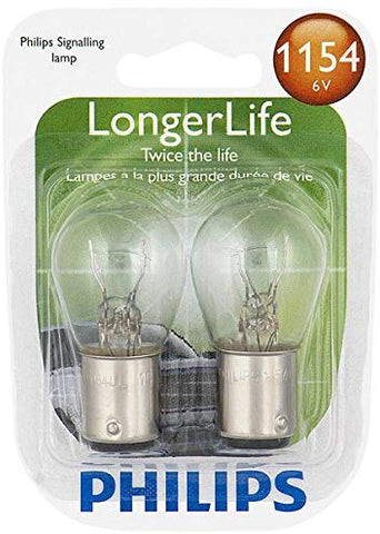 Philips 1154 LongerLife Miniature Bulb, 2 Pack