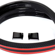SCITOO Carbon Fiber Universal Black Rear Trunk Spoiler Wing Exterior Accessories Styling Kits Replacement