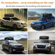 AUPERTO Rooftop Cargo Bag - 100% Waterproof 15 Cubic ft Roof Bag or Cars with Side Rails, Cross Bars or Rack