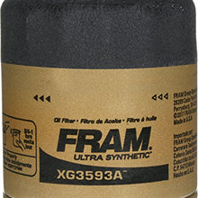 FRAM Ultra Synthetic Automotive Replacement Oil Filter, Designed for Synthetic Oil Changes Lasting up to 20k Miles, XG3593A with SureGrip (Pack of 1)