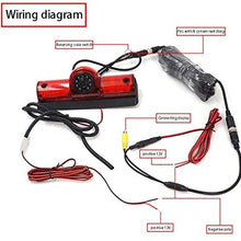 Mintus Car LED Brake Light IR Rear View CMOS Waterproof HD Camera Parking Camera for compatible with Nissan NV Passenger and Cargo Van 2009-2014