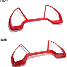 Thenice for 10th Gen Civic Dash Board Instrument Panel Dial Dashboard Trim Cover Frame ABS Decal Interior Moulding Accessories for Honda Civic 2020 2019 2018 2017 2016 -Red