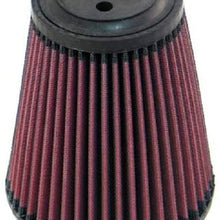 K&N Universal Clamp-On Air Filter: High Performance, Premium, Washable, Replacement Filter: Flange Diameter: 4 In, Filter Height: 6 In, Flange Length: 0.625 In, Shape: Round Tapered, RU-5141