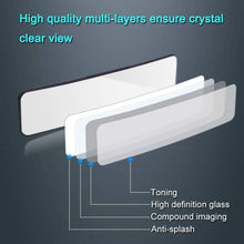 SkycropHD Car Rear View Mirror, Clip on Interior Rearview Mirror Wide Angle to Eliminate Blind Spots – Convex, White