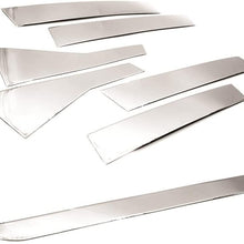 Sizver Chrome Rear Trunk Latch Cover + Stainless Pillar Posts For 2017-2018 Honda CR-V