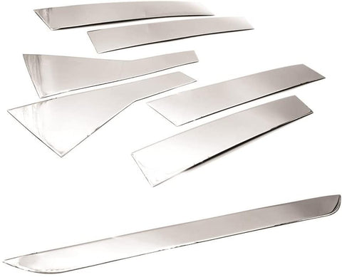 Sizver Chrome Rear Trunk Latch Cover + Stainless Pillar Posts For 2017-2018 Honda CR-V