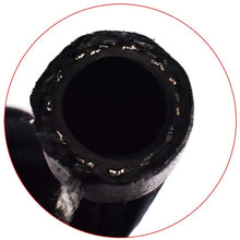 WFLNHB Fuel Oil Gas Line Hose 5 Feet Black an-6 (Equivalent Tube Size Nominal OD 0.375 inch Hose ID 0.34 inch) Nylon/Stainless Steel Braided