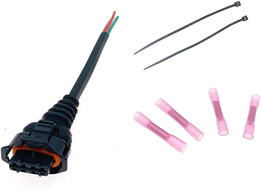 T-Map Sensor Pigtail Harness Wire Lead Wiring Connector Plug Cable Repair Kit 4 Way Fits Polaris RZR Scrambler Ranger Sportsman Scrambler ACE 325 570 700 800 850 900 1000 325 570 900 Replace 2875542