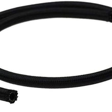 UKLLYY Nylon Fuel Line Black Oil Cooler Hose Tubing AN4 AN6 AN8 AN10 AN12 Racing Hose Pipe Car Accessories Universal (Color : Black, Size : AN6)