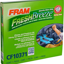 FRAM Fresh Breeze Cabin Air Filter Replacement for Car Passenger Compartment w/ Arm and Hammer Baking Soda, Easy Install, CF10371 for GM Vehicles