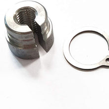 Garneck 2pcs Aluminium Cable Sleeve Throttle Cable Bushing Compatible for E30 E28 E39 E36 M20 M30 M50 S14 M60 Silver