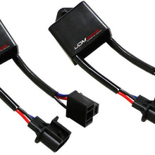 iJDMTOY (2) H4-To-H13 Compatible With Jeep Wrangler JK Anti-Flicker Decoders Fit Any 7-Inch Round LED Headlight Systems