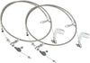2pcs Stainless Steel Braided Accelerator Cable Wire for Chrysler (for Chrysler, Dodge, Plymouth) 727 transmissions