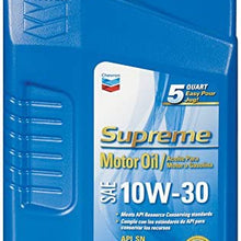 Chevron Supreme (220155533-3PK) 10W-30 Motor Oil - 5 Quart (Pack of 3)