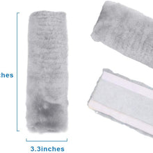 ONINAA Soft Genuine Sheepskin Wool Auto Seat Belt Cover Seatbelt Shoulder Pad for a More Comfortable Driving, Compatible with All Cars