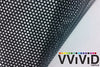 VViViD One-Way Perforated Black Vinyl Privacy Window Film Adhesive Glass Wrap Roll (10ft x 48 inches)