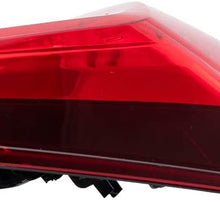 Brock Replacement Drivers Tail Light Quarter Panel Mounted Tail Lamp Compatible with 16-18 Civic Sedan 33550TBAA01