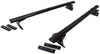 Vantech Aluminum H3 Rack 2 Bar System for a Ford Econoline 1992-On Black