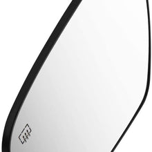 963664BA1A OE Style Driver/Left Heated Mirror Glass Lens Replacement for Nissan Rogue Murano Pathfinder 14-19