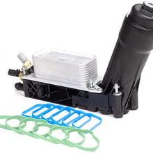 Xtensi Engine Oil Cooler and Filter Housing Adapter gaskets Sensor Kit Replace 5184294AE Compatible with 2011-2013 Chrysler 200/300 Journey Wrangler Ram 3.6L Aluminium