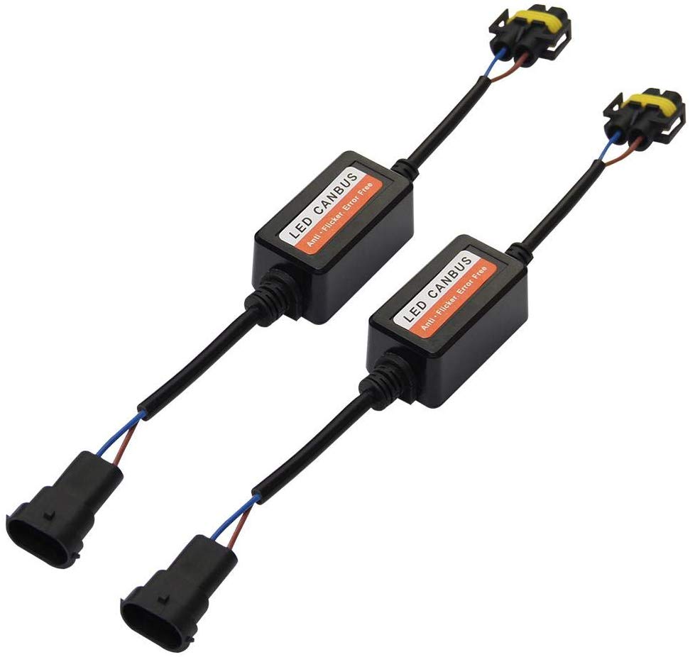 1 Pair H8/H9/H11 LED Headlight Canbus Decoders Anti Flicker Flash Resistor