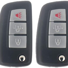 AUTOMUTO 3 Buttons Keyless Key Fob Remote Control Car key Transmitter 4X Replacement fit for Nissan Rogue 14-18  ADP12548301S