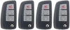 AUTOMUTO 3 Buttons Keyless Key Fob Remote Control Car key Transmitter 4X Replacement fit for Nissan Rogue 14-18  ADP12548301S