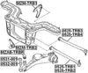 Al8Z5A638A - Arm Bushing (for Rear Arm) For Ford - Febest