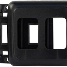 JR Products 12315 Black Double Switch Base and Face Plate