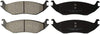 KFE KFE967-104 Ultra Quiet Advanced Premium Ceramic Brake Pad Rear Set Compatible with: Dodge Ram 1500, Durango; Chrysler Aspen; Ram 1500